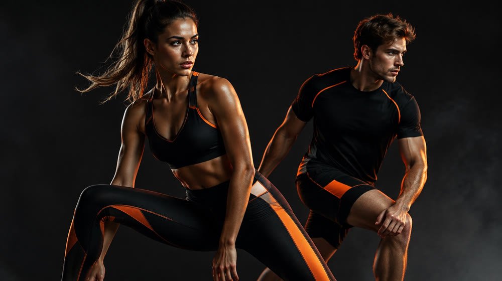 Konzept einer Sportbekleidungs-Website